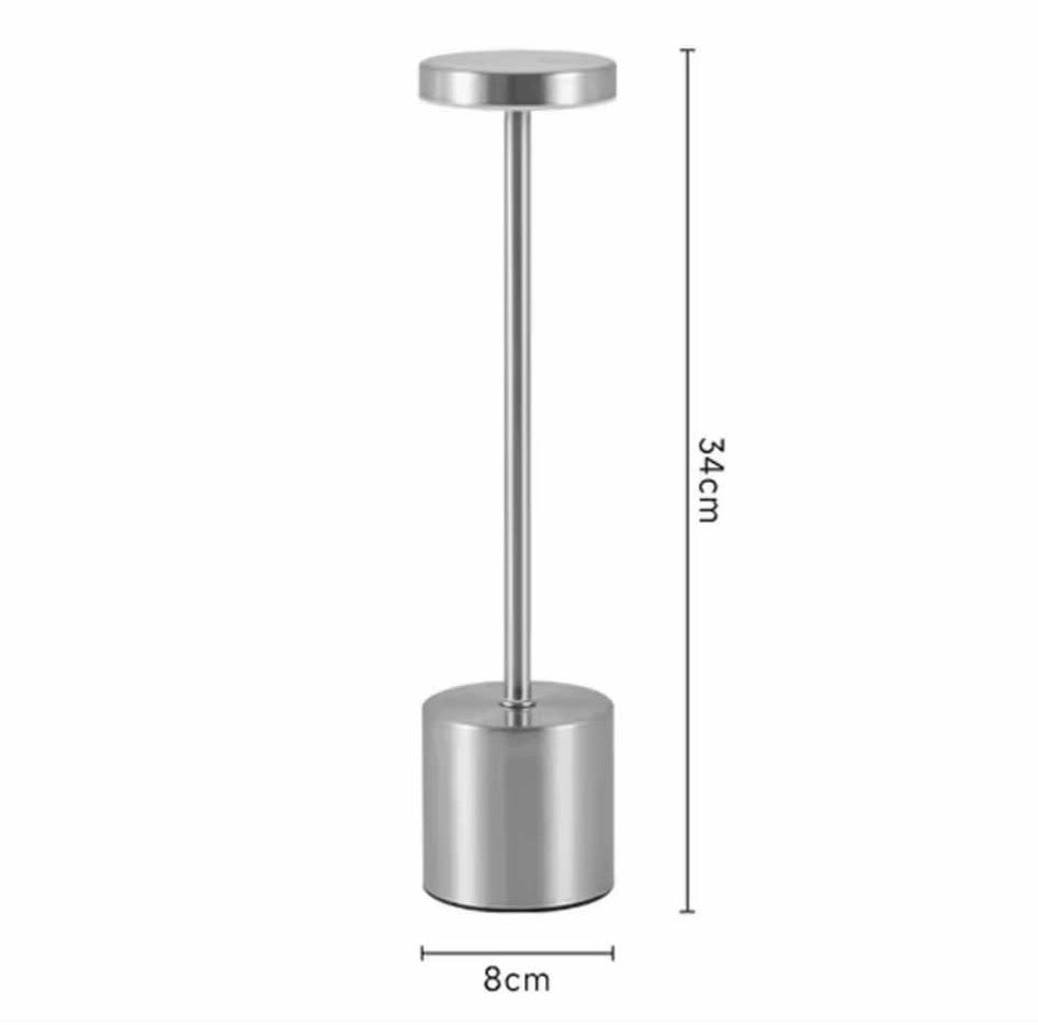 lampes -de- table-argent
