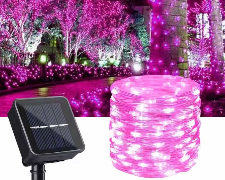 guirlande_lumineuse_solaire_extérieur_rose