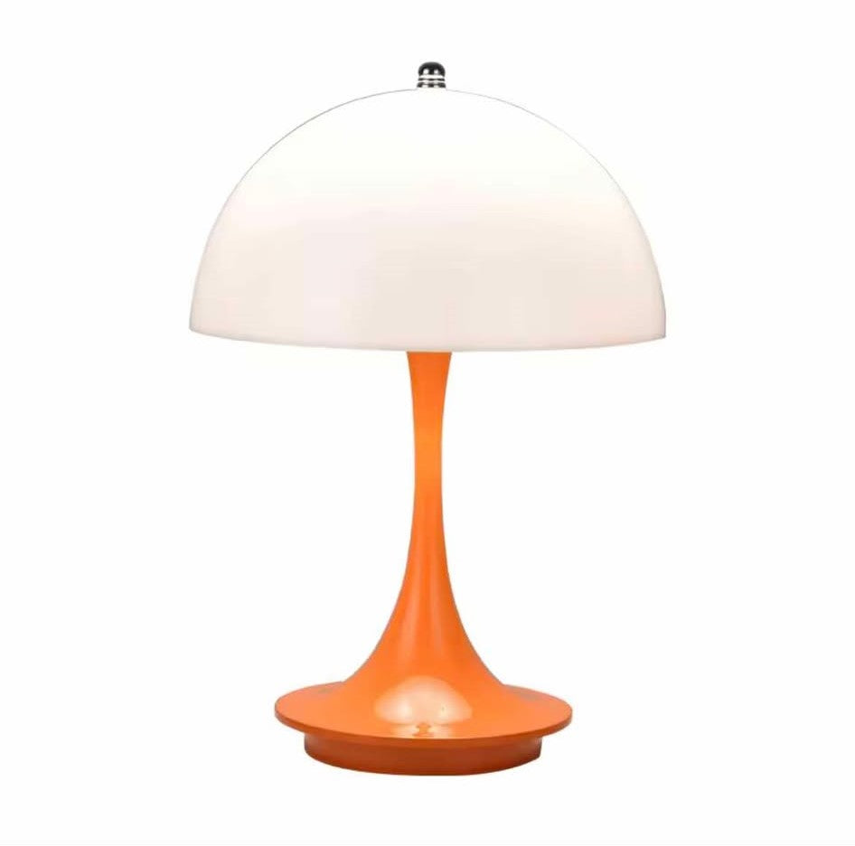 lampe- de -table- Champignon-orange 
